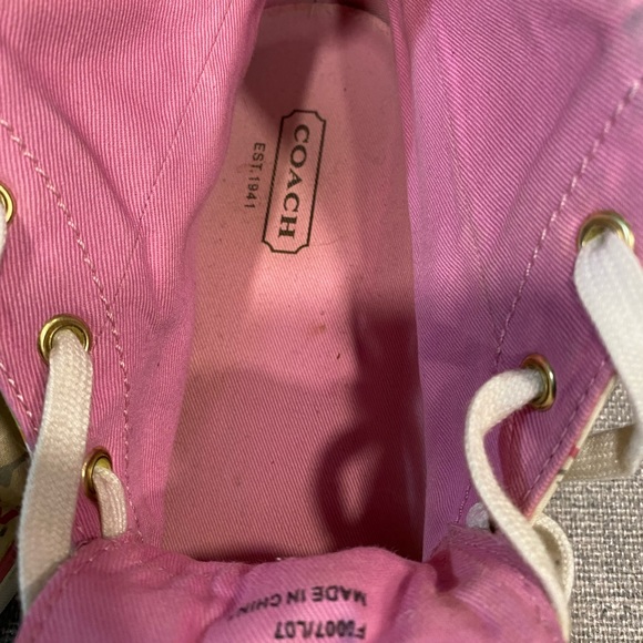 Coach Multi Color Signature Hi-Top Sneakers Sz10 - Picture 6 of 11